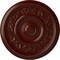 Ekena Millwork Tyrone Ceiling Medallion (Fits Canopies up to 6 3/4"), 16 1/8"OD x 3/4"P, Brushed Mahogany CM16TYBMF - alternate 1